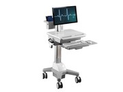 TOPSKYS CNH02医疗巡房移动推车单屏电脑一体机显示器支架医用工作台护理车
