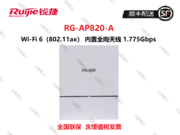 ݣRUIJIERG-AP820-A Wi-Fi 6(802.11ax) 1.775Gbps AP ˫·˫Ƶȫ 40-60ն