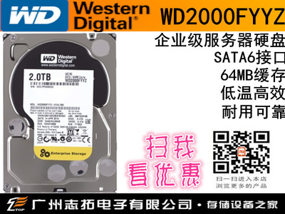 (WD)REϵ 2TB SATA6Gb/s 7200ת64M ҵӲ(WD2000FYYZ
